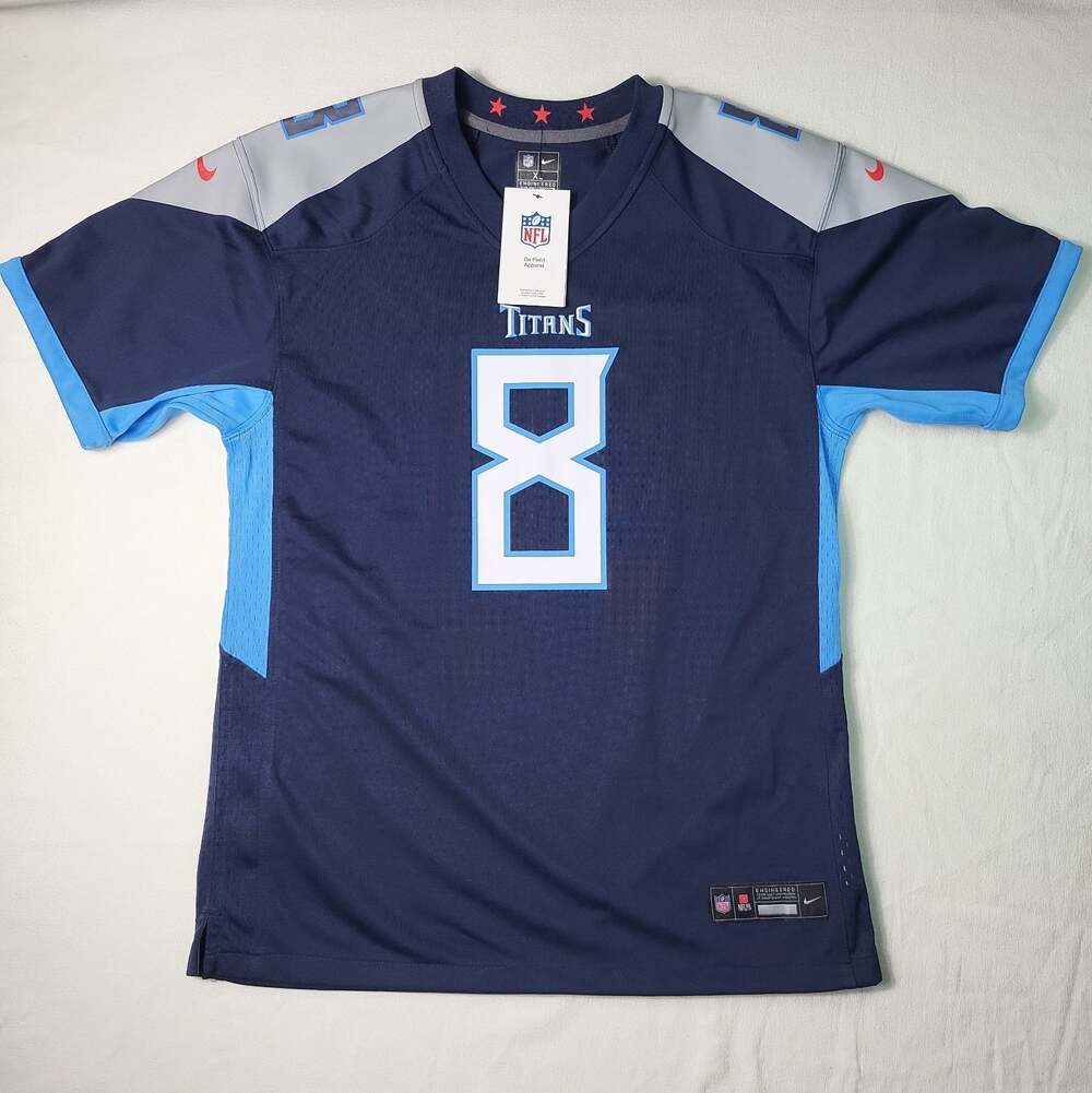 New Nike Will Levis Titans Jersey On Field #8 Youth Size XL 18/20 Tennessee NFL